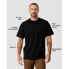 image:imageHeavyweight T Shirts for Men Boxy Oversized 100 Cotton Thick Tees S3XLCharcoal