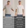 image:imageHeavyweight T Shirts for Men Boxy Oversized 100 Cotton Thick Tees S3XLLight Olive