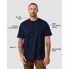 image:imageHeavyweight T Shirts for Men Boxy Oversized 100 Cotton Thick Tees S3XLNavy
