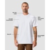 image:imageHeavyweight T Shirts for Men Boxy Oversized 100 Cotton Thick Tees S3XLWhite
