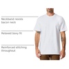image:imageHeavyweight T Shirts for Men Boxy Oversized 100 Cotton Thick Tees S3XLWhite