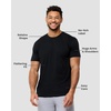 image:imageMens T Shirts Soft Cotton Crew Neck Athletic Fit Casual Tees S4XL3pack BlackBlackBlack