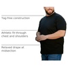 image:imageMens T Shirts Soft Cotton Crew Neck Athletic Fit Casual Tees S4XL3pack BlackCharcoalGrey