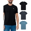 image:imageMens T Shirts Soft Cotton Crew Neck Athletic Fit Casual Tees S4XL3pack BlackCharcoalIndigo