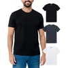 image:imageMens T Shirts Soft Cotton Crew Neck Athletic Fit Casual Tees S4XL3pack BlackCharcoalWhite