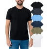 image:imageMens T Shirts Soft Cotton Crew Neck Athletic Fit Casual Tees S4XL6pack BlackCharcoalHeather Columbia BlueMidnight NavyMilitary GreenWhite
