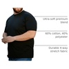 image:imageMens T Shirts Soft Cotton Crew Neck Athletic Fit Casual Tees S4XL6pack BlackEspressoCharcoalDark Heather GraySandWhite