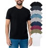 image:imageMens T Shirts Soft Cotton Crew Neck Athletic Fit Casual Tees S4XL9pack BlackCharcoalDark Heather GrayIndigoSandHeather MaroonMidnight NavyMilitary GreenWhite