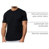 image:imageMens T Shirts Soft Cotton Crew Neck Athletic Fit Casual Tees S4XLBlack
