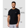 image:imageMens T Shirts Soft Cotton Crew Neck Athletic Fit Casual Tees S4XLBlack