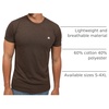 image:imageMens T Shirts Soft Cotton Crew Neck Athletic Fit Casual Tees S4XLBrown Heather