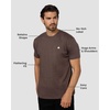 image:imageMens T Shirts Soft Cotton Crew Neck Athletic Fit Casual Tees S4XLBrown Heather