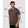 image:imageMens T Shirts Soft Cotton Crew Neck Athletic Fit Casual Tees S4XLBrown Heather