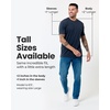 image:imageMens T Shirts Soft Cotton Crew Neck Athletic Fit Casual Tees S4XLCharcoal Heather