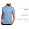 image:imageMens T Shirts Soft Cotton Crew Neck Athletic Fit Casual Tees S4XLColumbia Blue Heather