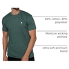 image:imageMens T Shirts Soft Cotton Crew Neck Athletic Fit Casual Tees S4XLForest Green Heather