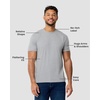 image:imageMens T Shirts Soft Cotton Crew Neck Athletic Fit Casual Tees S4XLGrey Heather