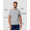 image:imageMens T Shirts Soft Cotton Crew Neck Athletic Fit Casual Tees S4XLGrey Heather