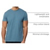 image:imageMens T Shirts Soft Cotton Crew Neck Athletic Fit Casual Tees S4XLIndigo Heather