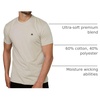 image:imageMens T Shirts Soft Cotton Crew Neck Athletic Fit Casual Tees S4XLIvory Heather