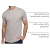image:imageMens T Shirts Soft Cotton Crew Neck Athletic Fit Casual Tees S4XLIvory Heather