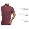 image:imageMens T Shirts Soft Cotton Crew Neck Athletic Fit Casual Tees S4XLMaroon Heather
