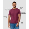 image:imageMens T Shirts Soft Cotton Crew Neck Athletic Fit Casual Tees S4XLMaroon Heather