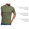 image:imageMens T Shirts Soft Cotton Crew Neck Athletic Fit Casual Tees S4XLOlive Green Heather