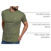 image:imageMens T Shirts Soft Cotton Crew Neck Athletic Fit Casual Tees S4XLOlive Green Heather
