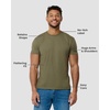 image:imageMens T Shirts Soft Cotton Crew Neck Athletic Fit Casual Tees S4XLOlive Green Heather