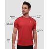 image:imageMens T Shirts Soft Cotton Crew Neck Athletic Fit Casual Tees S4XLRed Heather