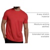 image:imageMens T Shirts Soft Cotton Crew Neck Athletic Fit Casual Tees S4XLRed Heather