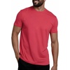 image:imageMens T Shirts Soft Cotton Crew Neck Athletic Fit Casual Tees S4XLRed Heather