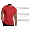 image:imageMens T Shirts Soft Cotton Crew Neck Athletic Fit Casual Tees S4XLRed Heather