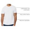 image:imageMens T Shirts Soft Cotton Crew Neck Athletic Fit Casual Tees S4XLWhite