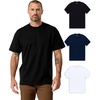 image:imageHeavyweight T Shirts for Men Boxy Oversized 100 Cotton Thick Tees S3XLBlackNavyWhite