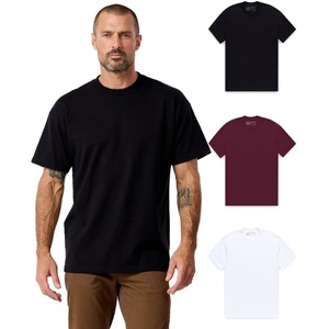 image:imageHeavyweight T Shirts for Men Boxy Oversized 100 Cotton Thick Tees S3XLBlackMaroonWhite