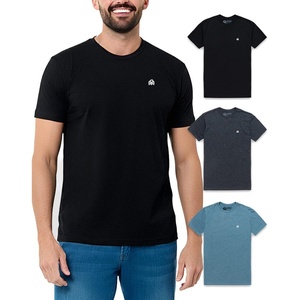 image:imageMens T Shirts Soft Cotton Crew Neck Athletic Fit Casual Tees S4XL3pack BlackCharcoalIndigo