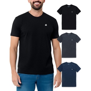 image:imageMens T Shirts Soft Cotton Crew Neck Athletic Fit Casual Tees S4XL3pack BlackCharcoalNavy