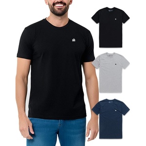 image:imageMens T Shirts Soft Cotton Crew Neck Athletic Fit Casual Tees S4XL3pack BlackGreyNavy