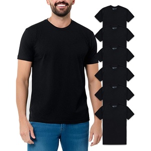 image:imageMens T Shirts Soft Cotton Crew Neck Athletic Fit Casual Tees S4XL6pack BlackBlackBlackBlackBlackBlack