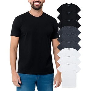 image:imageMens T Shirts Soft Cotton Crew Neck Athletic Fit Casual Tees S4XL9pack BlackBlackBlackCharcoalCharcoalCharcoalWhiteWhiteWhite