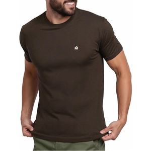 image:imageMens T Shirts Soft Cotton Crew Neck Athletic Fit Casual Tees S4XLBrown Heather