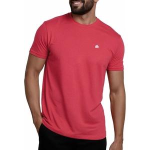 image:imageMens T Shirts Soft Cotton Crew Neck Athletic Fit Casual Tees S4XLRed Heather