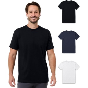 image:imagePima Cotton T Shirts for Men Luxury Soft Crew Tee S4XLBlackNavyWhite