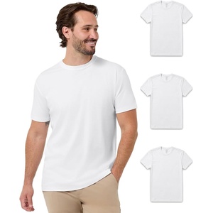 image:imagePima Cotton T Shirts for Men Luxury Soft Crew Tee S4XLWhiteWhiteWhite