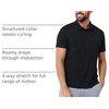 image:imageDri Fit Polo Shirts for Men Moisture Wicking Quick Dry Golf Polo S4XLBlack  Nologo
