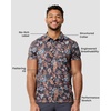 image:imageDri Fit Polo Shirts for Men Moisture Wicking Quick Dry Golf Polo S4XLBlack Floral  Nologo