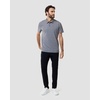 image:imageDri Fit Polo Shirts for Men Moisture Wicking Quick Dry Golf Polo S4XLBlack Grey Stripes  Nologo