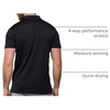 image:imageDri Fit Polo Shirts for Men Moisture Wicking Quick Dry Golf Polo S4XLBlackCharcoal  Logo